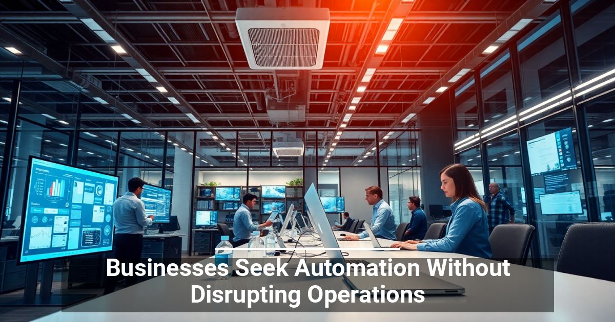 Businesses Seek Automation Without Disrupting Operations
