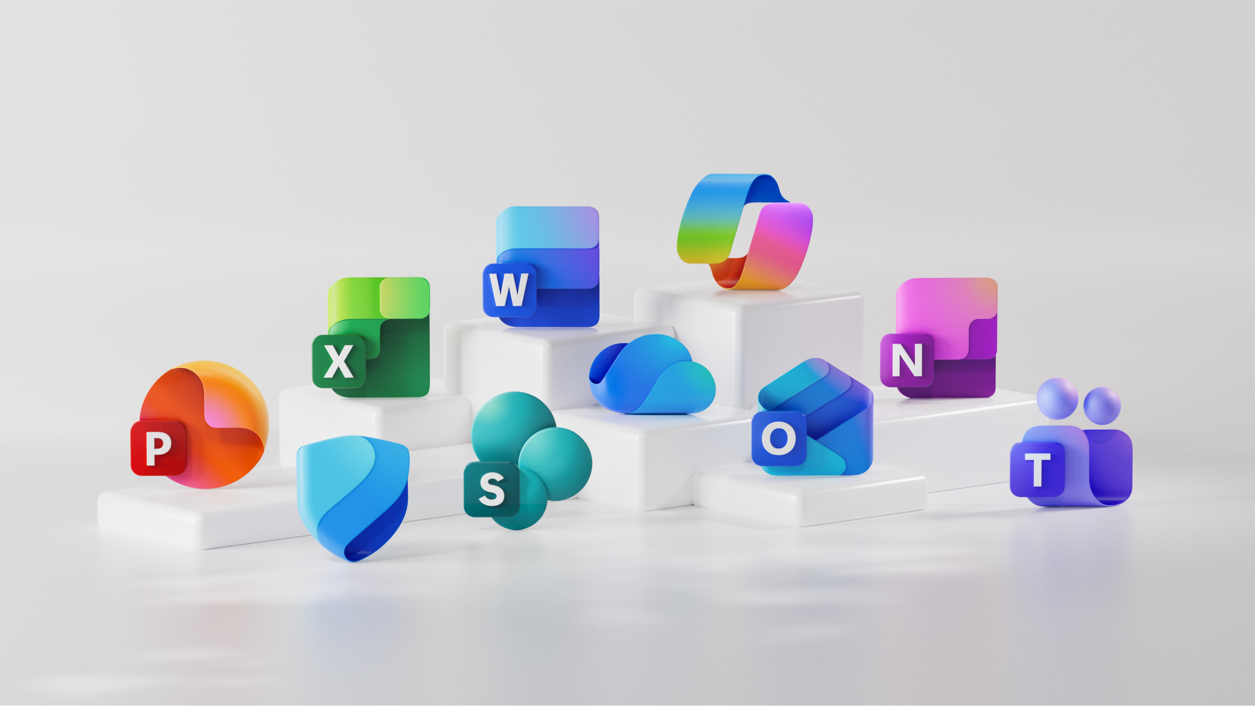 office application icons layout